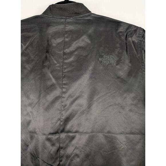 North Face Bomber Jacket Women S Black Athleisure Preppy Stylish Cozy Outerwear - Picture 6 of 12